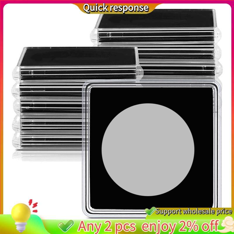 ในสต็อก-20 ชิ้นเงิน Dollar เหรียญ, 2 x 2 Half Dollar เหรียญผู้ถือเหรียญแคปซูลเหรียญ Snap พลาสติกผู้ถ