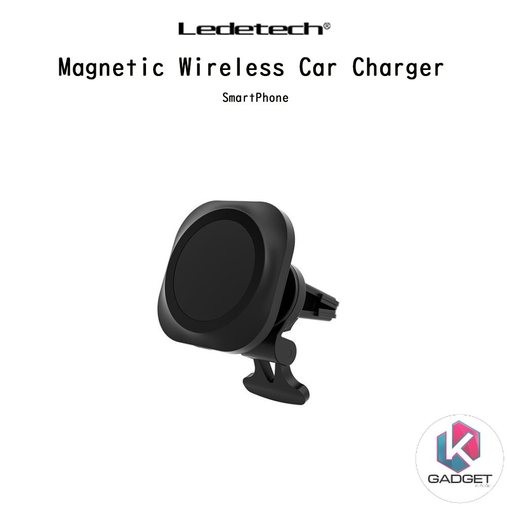 LEDETECH Magnetic Wireless Car Charger แท่นยึดในรถยนต์พร้อมที่ชาร์จไร้สายแบบหนีบกับช่องแอร์ สำหรับ S