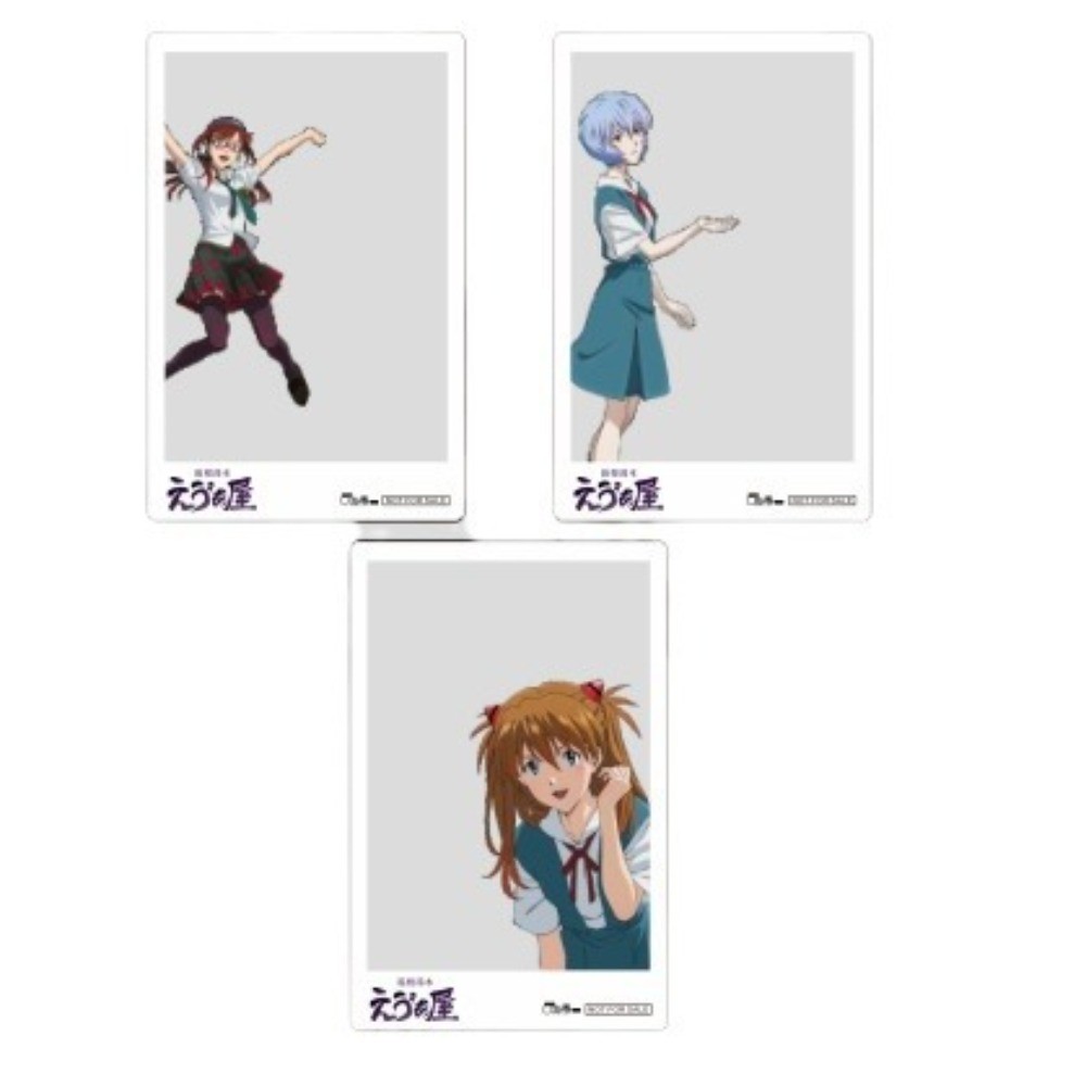2025 EVA 30th Anniversary – Asuka, Rei & Mari Acrylic Transparent Card Set – High Glossy Finish
