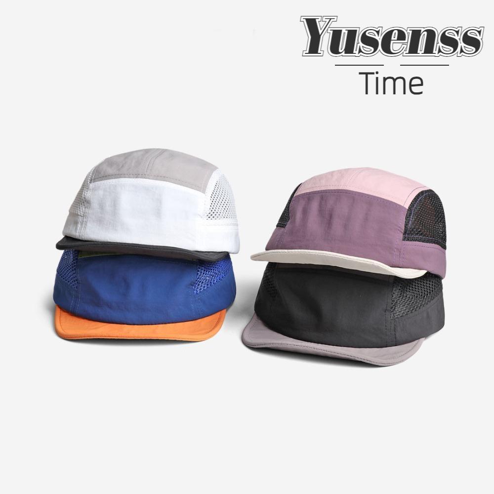 YUSEN หมวกเบสบอลตาข่ายแห้งเร็ว y้อนยุค ป้องกันรังสียูวี ระบายอากาศดี และปรับขนาดได้