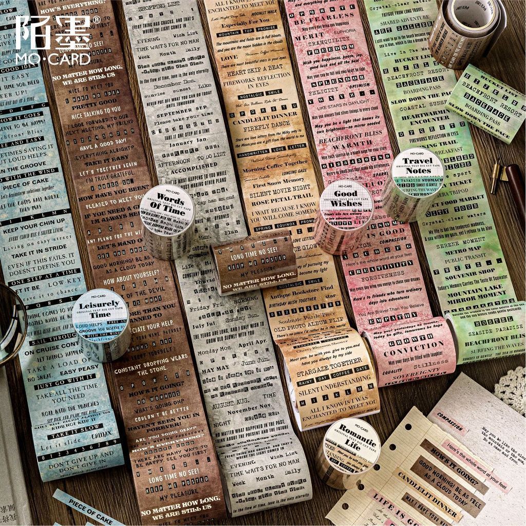 Senence Vintage Washi เทป Retro Arts เทปกาวความงาม Pre-Cut Epmera สําหรับ Journaling Scrapbooking และ Junk Journs