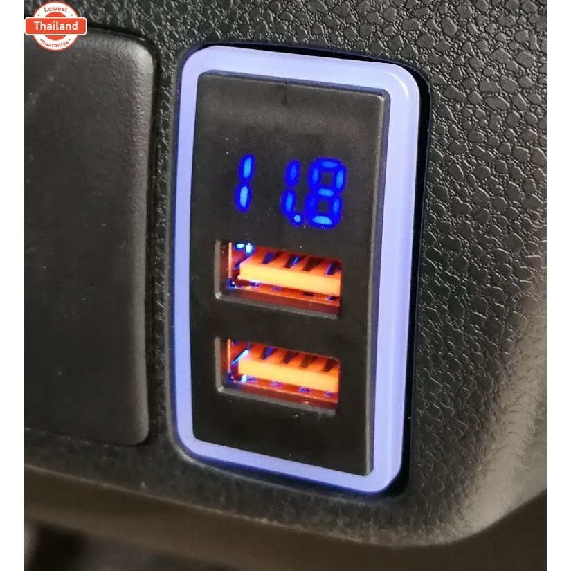 HONDA USB Charge QC3 + Volt meter for Honda