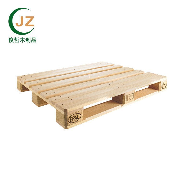 Jincha Mountain ส้อมไม้เนื้อแข็งพาเลทสี่ด้าน Dongguan ซูเปอร์มาร์เก็ตไม้เนื้อแข็ง Turnover ถาดสินค้า