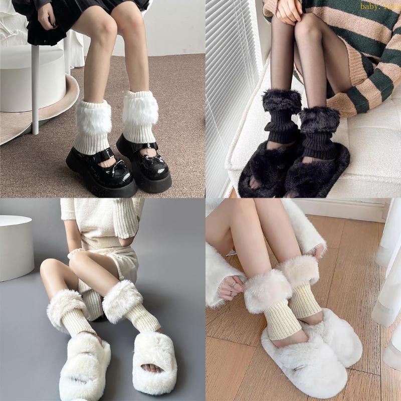 ขาอุ่นขนสัตว์ Femur Boot Cuffs สำหรับ party และงานเลี้ยงในฤดูหนาว