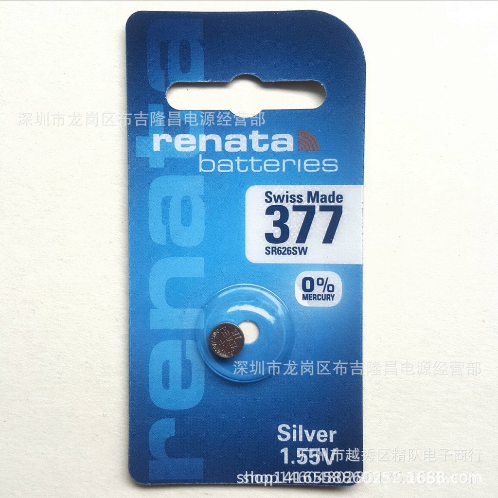 Renata นาฬิกาควอตซ์ 377 364 371 321 395 920 927 แบตเตอรี่ปุ่มเดิม SR626sw