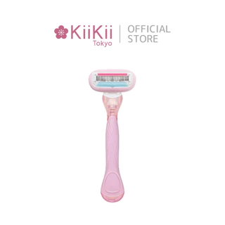 KiiKii ที่โกนขนผู้หญิง มีดโกนขนสแตนเลส 5 ชั้น จับถนัดมือ เปลี่ยนใบมีดได้ กำจัดขนเรียบเนียน