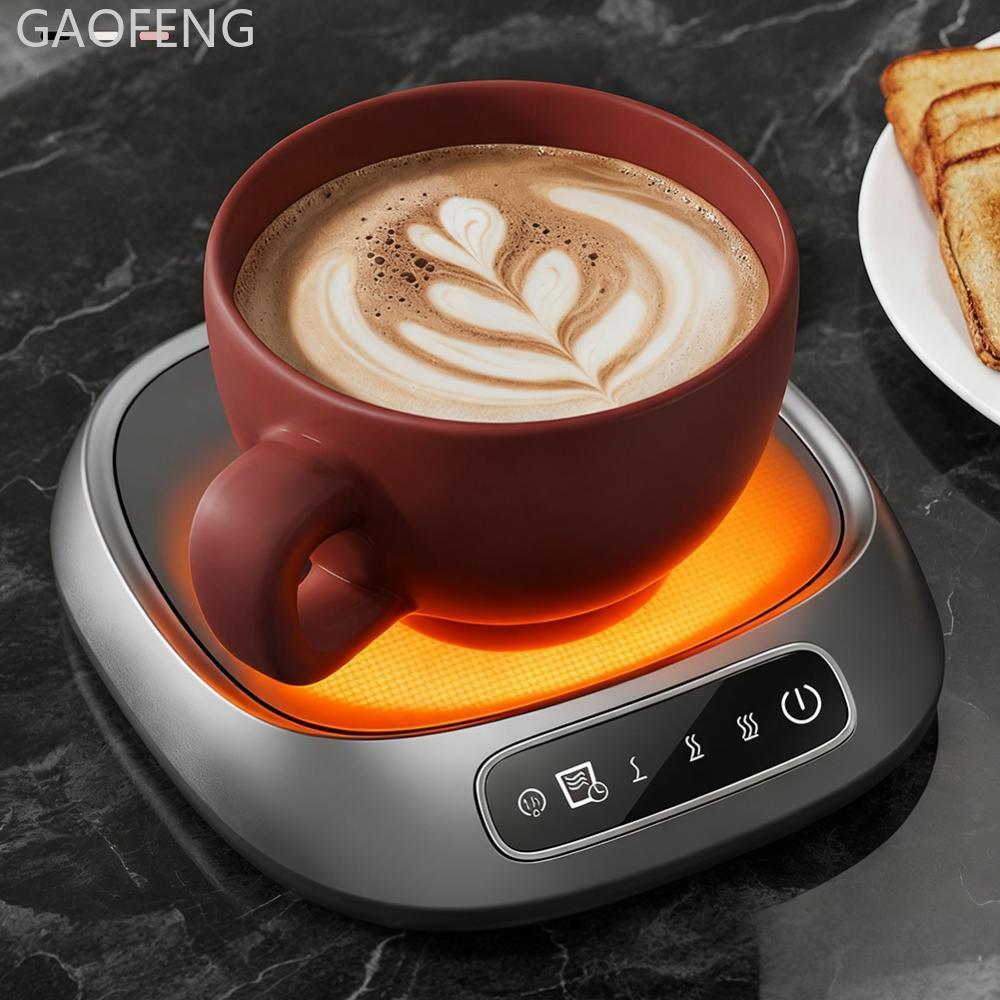 GAOFENG Thermostatic เครื่องทําความร้อน Coaster ถ้วยเครื่องทําความร้อนแก้วอุ่น 3 เกียร์ 75C Hot Tea 