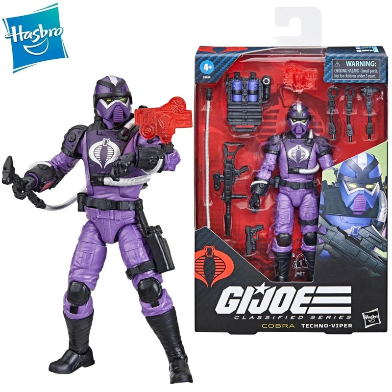 ในสต็อก Gi Joe GI Joe Classified Series 6" 117 Cobra Techno Viper Action Figure ของเล่นงานอดิเรกของข