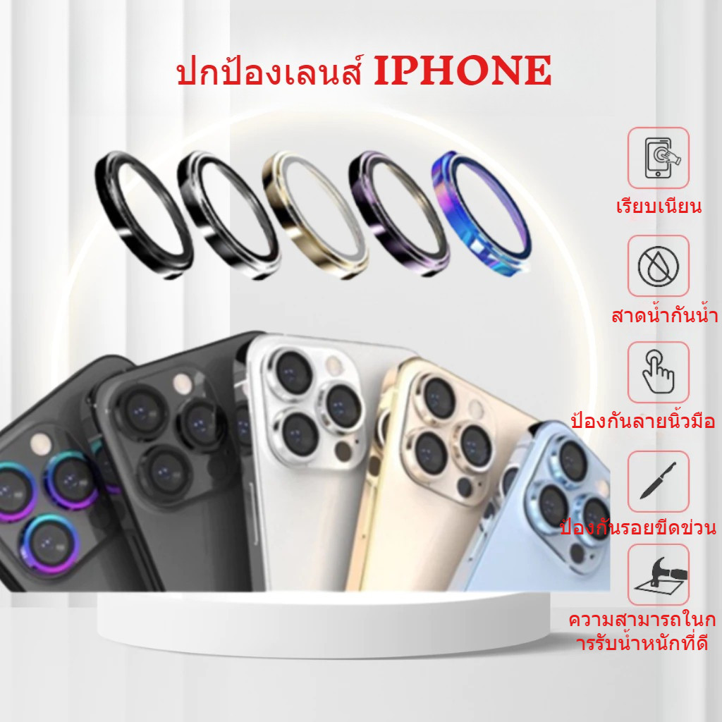 ฟิล์มกล้องสำหรับ iphone 17 16 Pro Max 15 14 13 Pro ไอโฟน12 11pro max ฟิล์มหลัง กระจกกล้อง กล้องหลัง ฟิล์ม เลนส์กล้อง#D3
