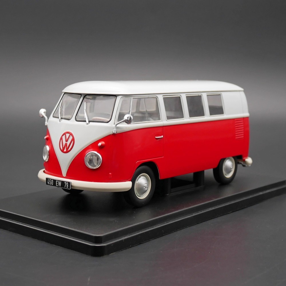 Ixo 1: 24 Volkswagen T1B 1960 Volkswagen T1 Volkswagen Alloy Car Model ของเล่นโลหะ