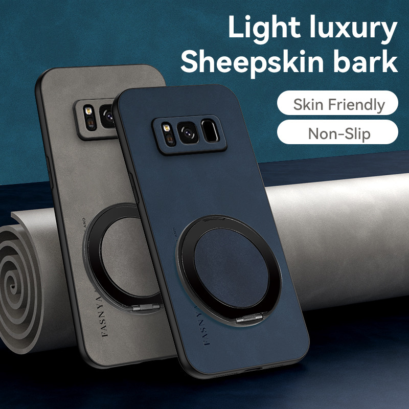 Samsung Galaxy S8 SM-G950FD SM-G950W SM-G950S SM-G950K SM-G950L SM-G9500 SM-G950A ปลอกโลหะหมุนแม่เหล