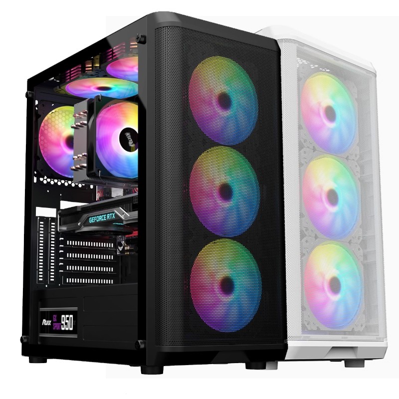 AODING  เคสคอมพิวเตอร์ 360 ระบายความร้อนด้วยน้ำ ATX กระจกด้านข้างโปร่งใส X79 X99 เมนบอร์ด dual-way d