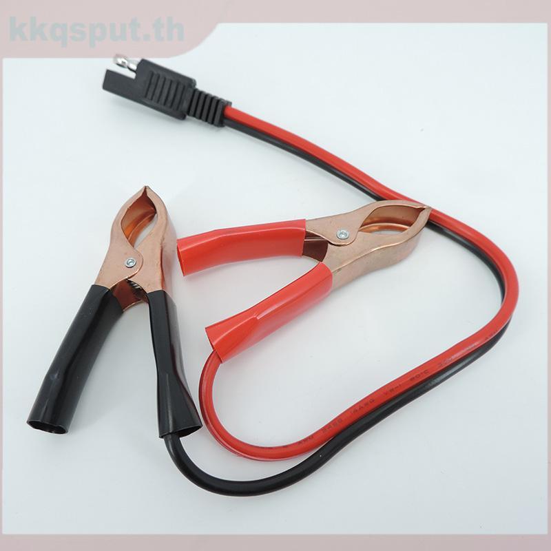 14AWG 36 ซม.2Pin SAE Quick Disconnect Connector ปลั๊กแบตเตอรี่จระเข้จระเข้คลิปสาย Clamps สายไฟ THK2