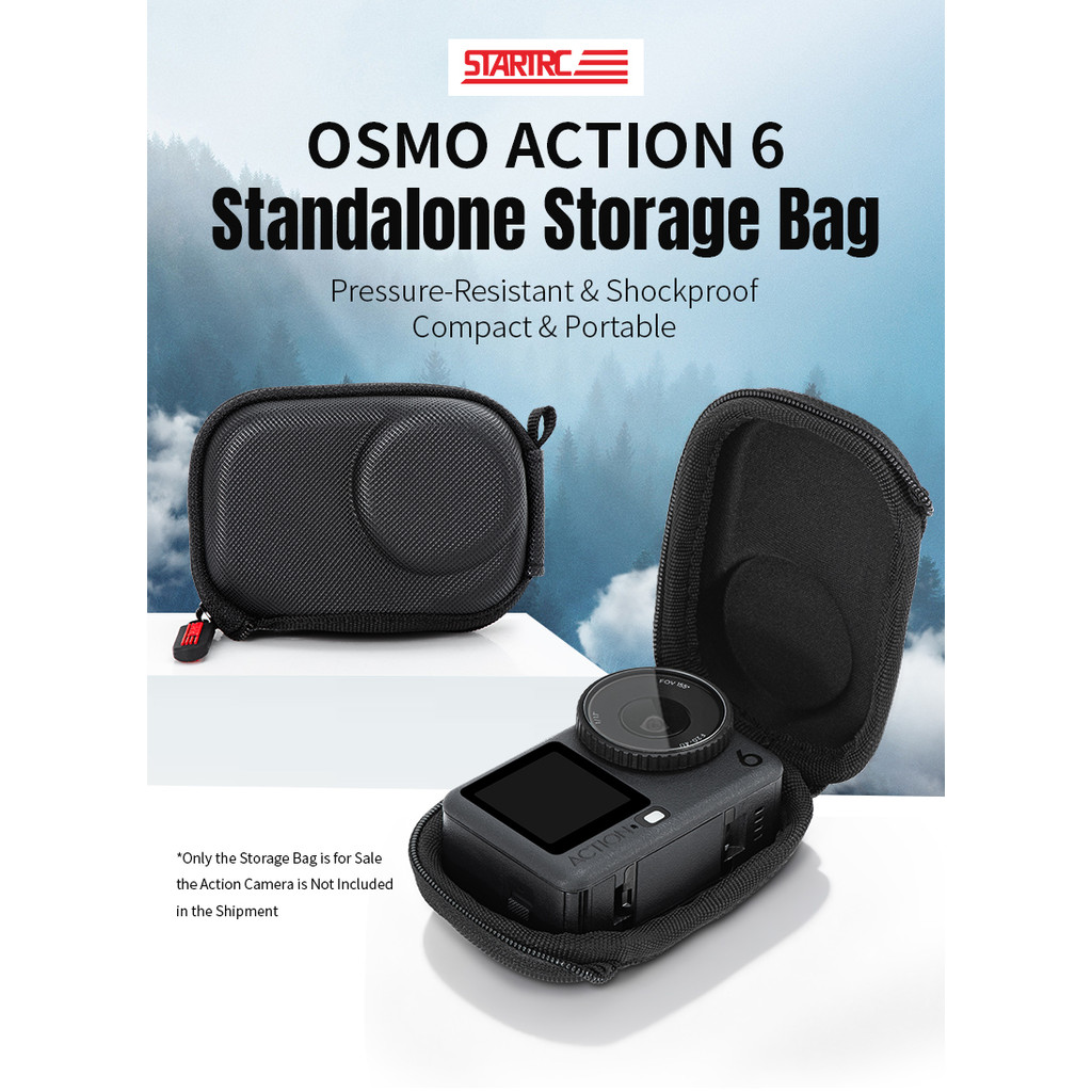 สําหรับกระเป๋าเก็บแบบสแตนด์อโลน DJI OSMO ACTION 6, กระเป๋าป้องกันตัวกล้อง Action6