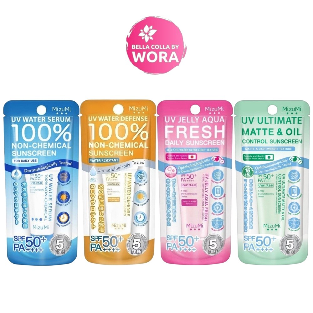 [1 หลอด] MizuMi UV Water Serum / Defense Pro / Jelly Aqua / Matte & Oil มิซูมิ ครีมกันแดด [8 กรัม/หลอด][เลือกสินค้า]