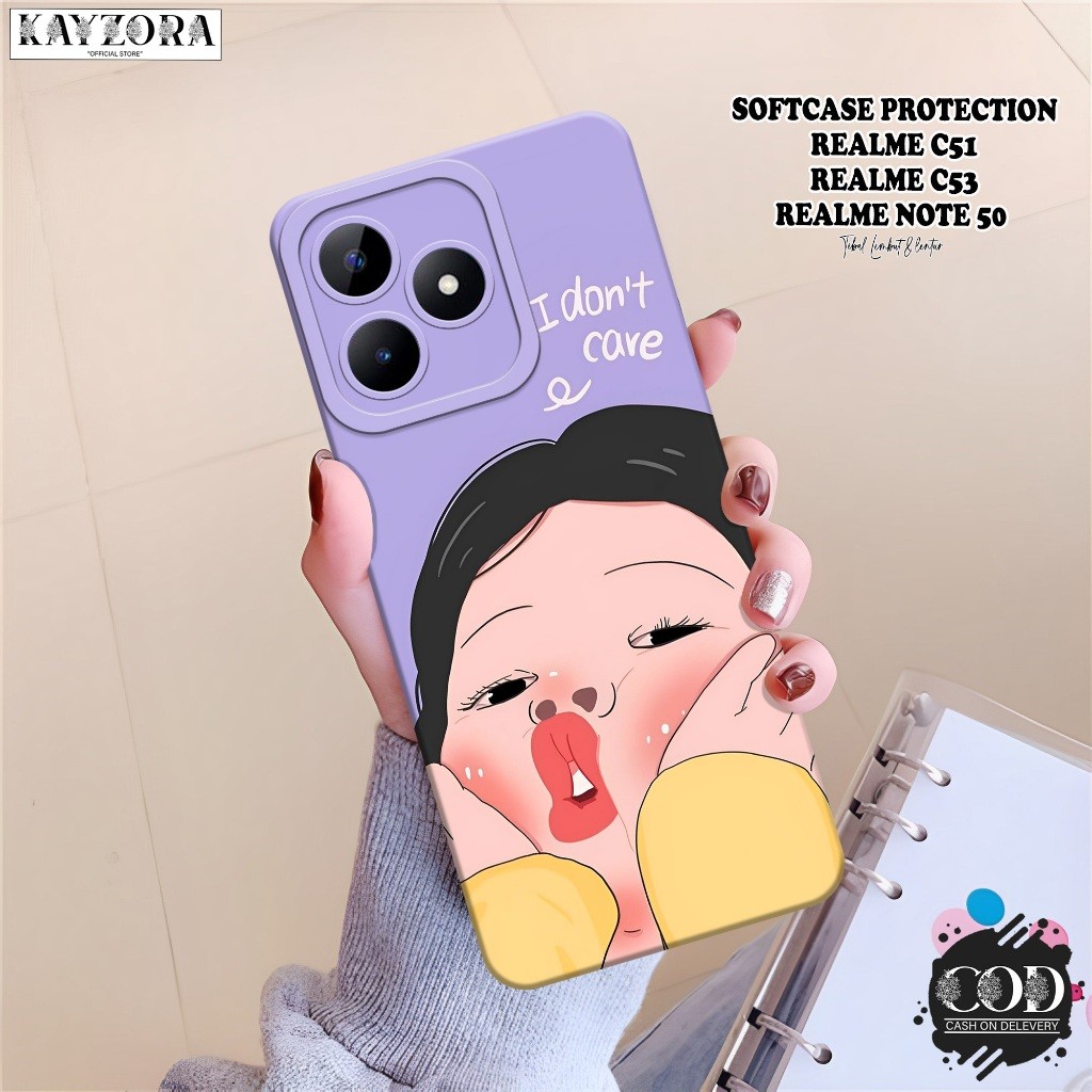 เคส HP Realme C51 / C53 / Note 50 - เคสแฟชั่นการ์ตูน - เคส Realme C51 / C53 / Note 50 Softcase - เคส