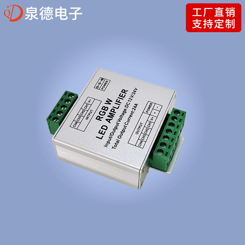 R RGBW Light Strip Power Amplifier 4-Channel Touched Light Module Luminous Fon Signal Synchronizatio