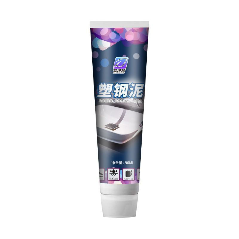 New Product#Plastic Steel Mud Bathroom Grout Leak Sealant Toilet Sink Basin Edge Sealer Kitchen and 