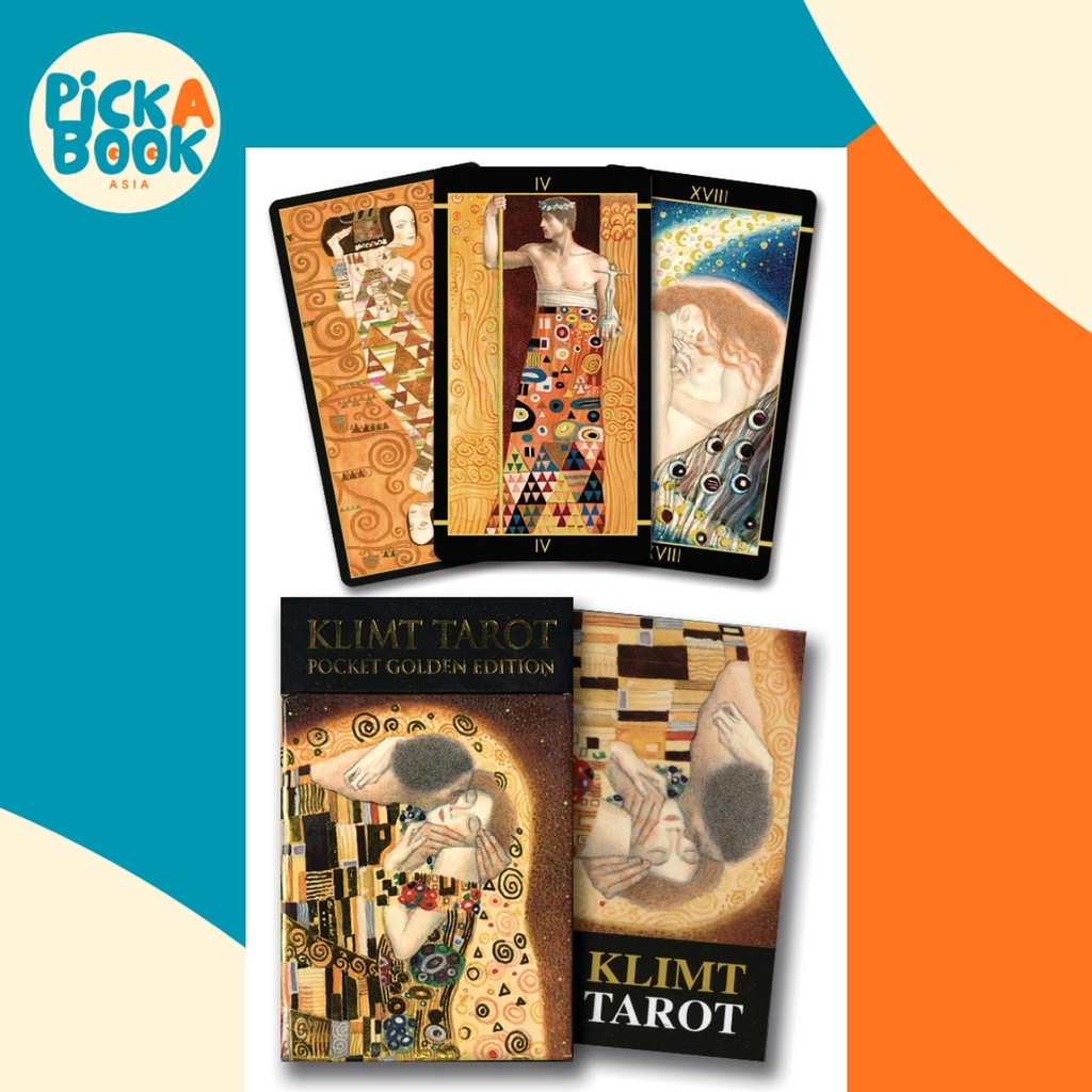 Golden Tarot of Klimt Mini Deck : Pocket Gold Edition โดย Atanas A Atanssov (ฉบับสหรัฐอเมริกาปกอ่อน)