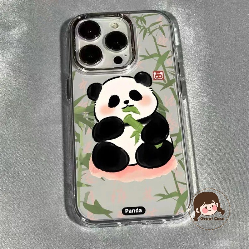 น่ารัก Panda ชุบเคสโทรศัพท์สําหรับ Honor X70 X70i X60 X60i X50 X40 GT Pro Power X50i X40i X30i X30 5