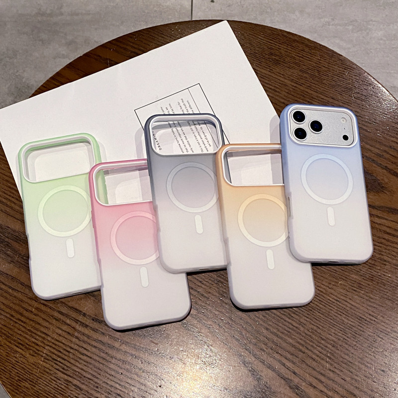 แม่เหล็กดูด iPhone 18 pro max 17 pro max 16 pro max 15 pro max 13 pro max 14 Pro Max case iPhone 18 pro 13 11 16 pro 16 17 17 pro 12 15 14 case กันกระแทกไล่ระดับ 2-ใน-1