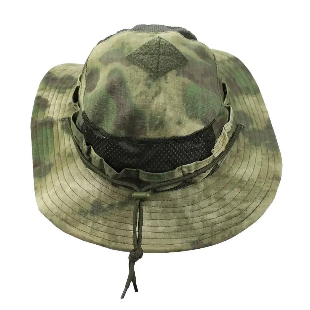 Tactical Camouflage Boonie Cap Wide Brim Hat Men Outdoor รูปที่ 5