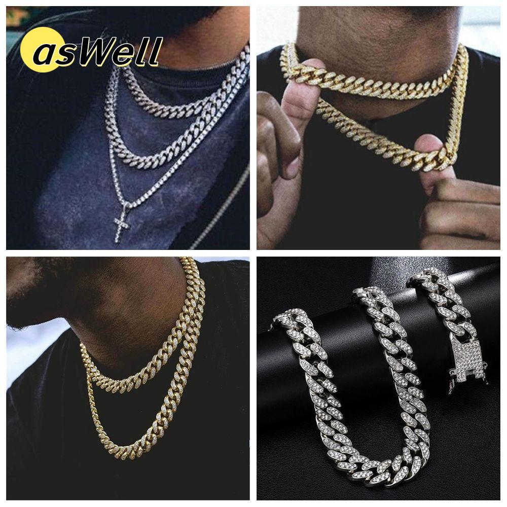 สร้อยคอแฟชั่น ASWELL ฝัง Rhinestone