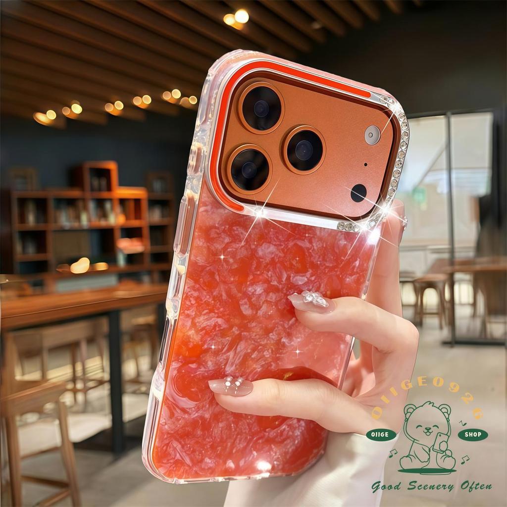 เคส iPhone17 Air กระเป๋าเพชรลายหินอ่อนเคสโทรศัพท์ iphone17 Pro Max16 15 14 13 เคสสําหรับ iPhone เคสซิลิโคนนิ่ม TPU กันกระแทก - รูปที่ 3