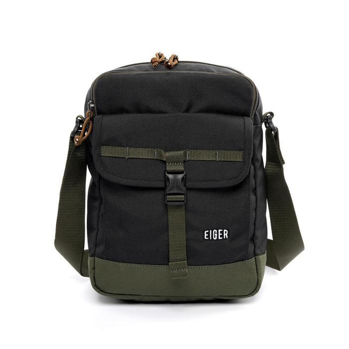 EIGER DERAIL PORT SHOULDER BAG - สีดํา