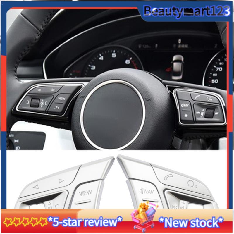 BMCar พวงมาลัยปุ่ม Trim สติกเกอร์สําหรับ Q3 Q5 A1 A3 8V A4 B9 B8 A5 A7 2018 รุ่นสูง