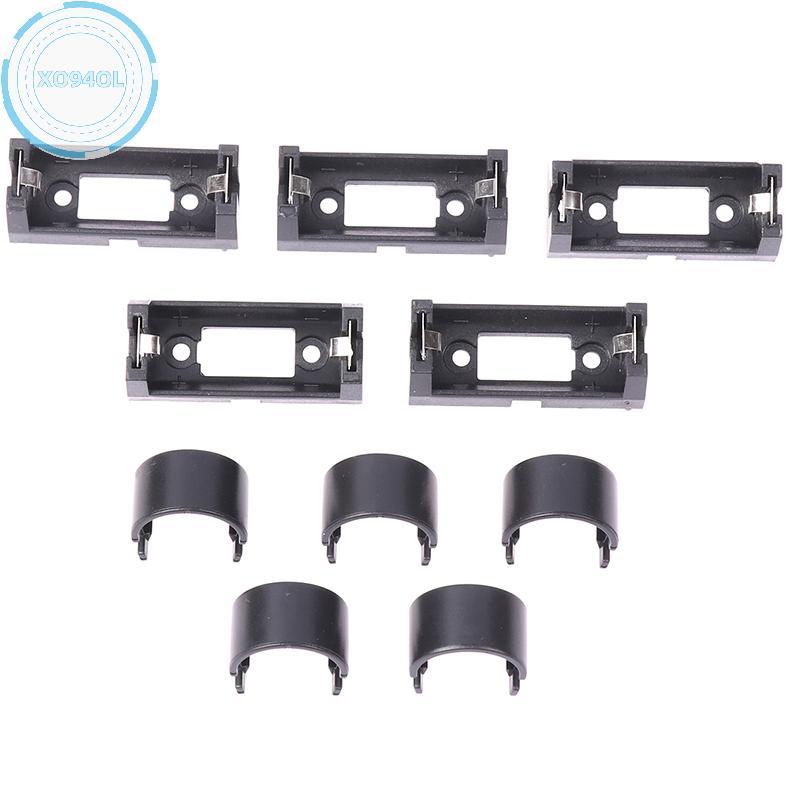 Xo94ol 5 PCS Plug-in CR123A แบตเตอรี่ 16340 กล่องแบตเตอรี่ LIR123A กล่องเก็บแบตเตอรี่ CR123A แบตเตอร