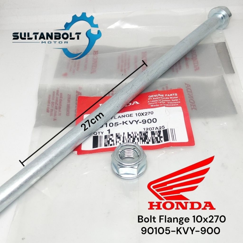 Original 10x270 Adv Pcx BeAT Scoopy Vario Arm Axle Nut Bolt 90105-KVY-900 ยาว 27 ซม.