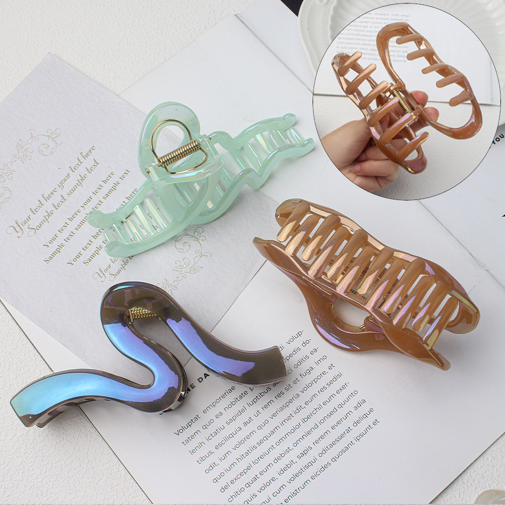 Cloud Big Clamp Headdress สีสัน CLAMP High-End ด้านหลังหัวแผ่น CLAMP หญิง 12.5