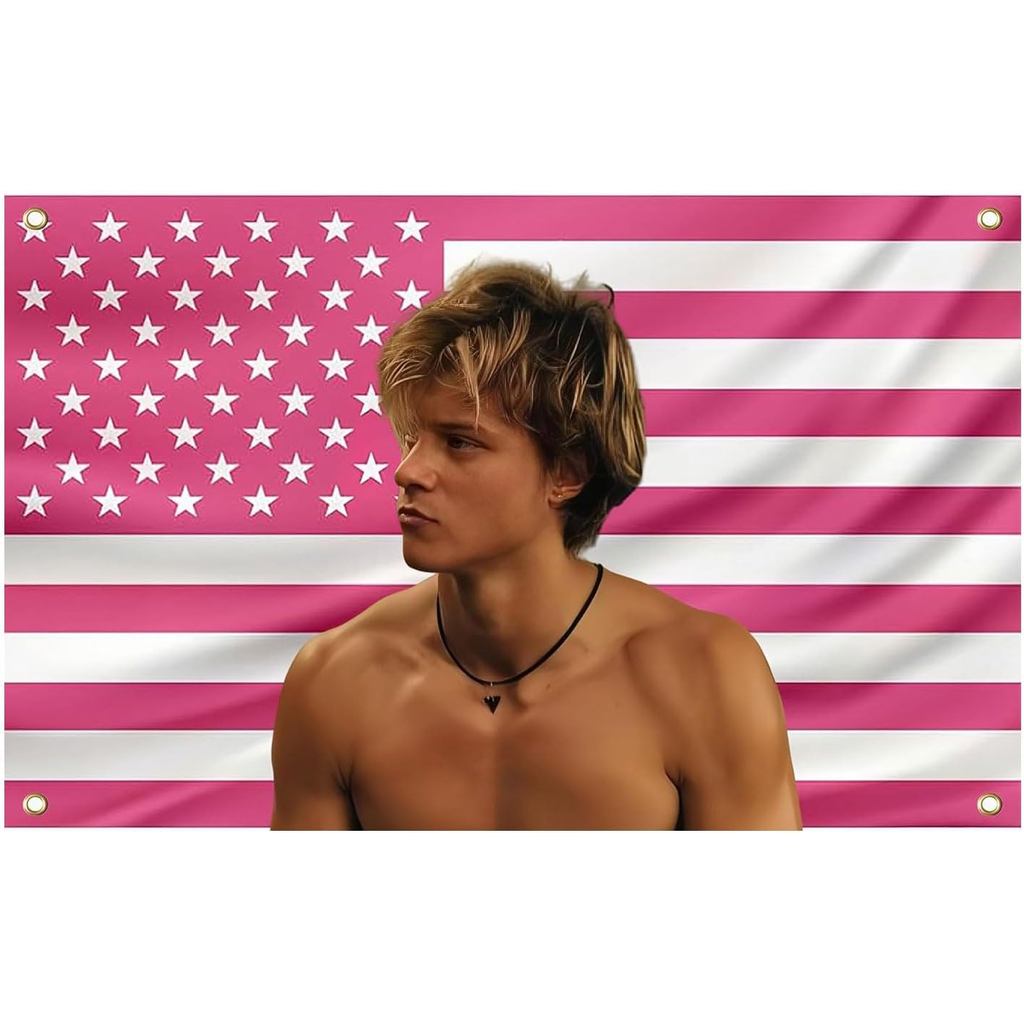 JJ Maybank Flag,3 x 5FT jj ธงอเมริกันสีชมพู,jj Maybank โปสเตอร์พรมตลก merch,สําหรับหอพักวิทยาลัยตกแต