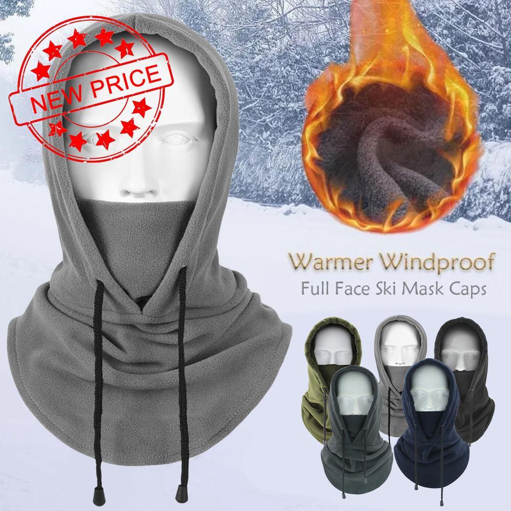 ขนแกะเรียงรายความร้อนหมวกฤดูหนาวWindproof Hoodกลางแจ้งHoodหน้ากากหนาคอใบหน้ากีฬาCs O5g1