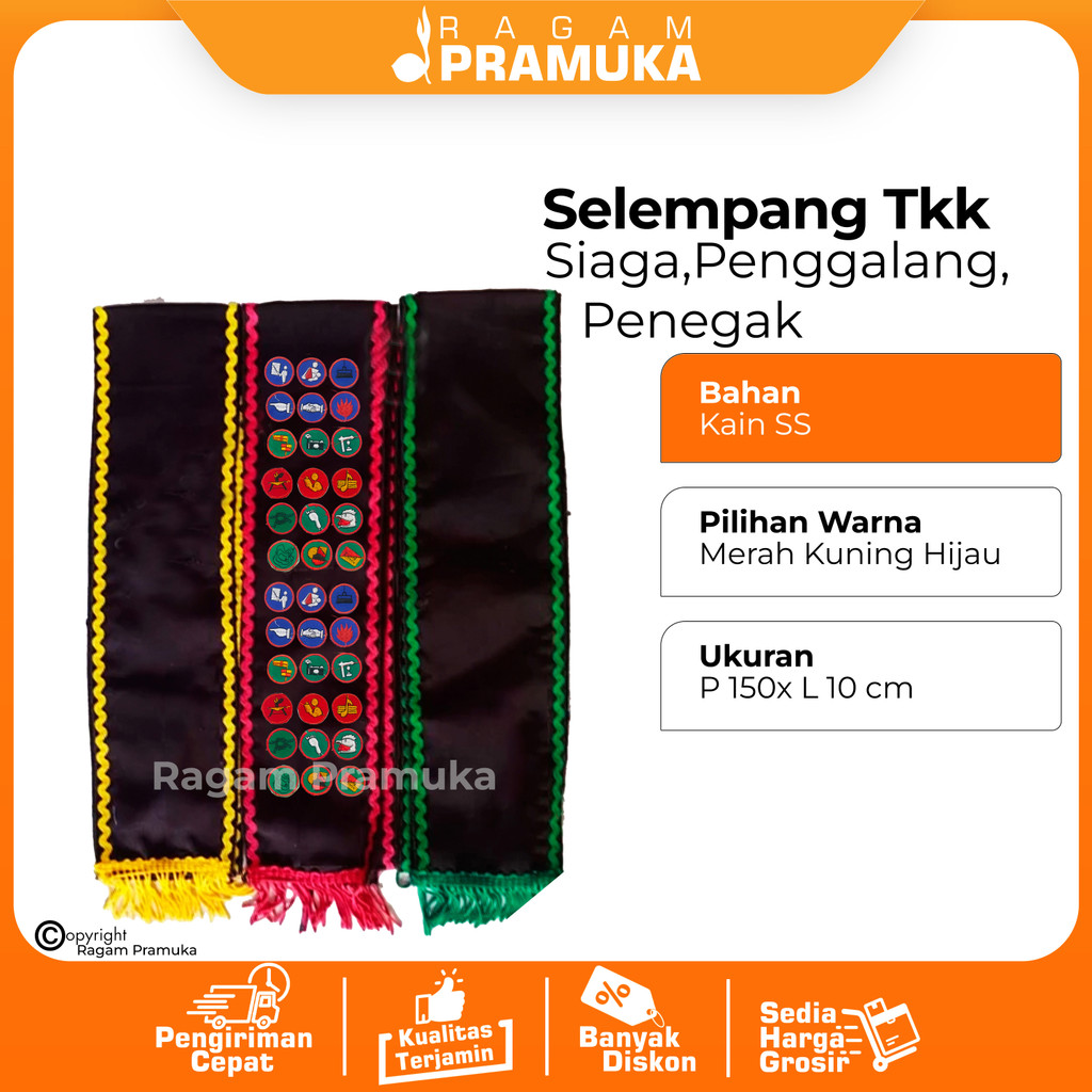 Scout Tkk ผ้าคลุมไหล่ Siaga Penggalang Penegak Tkk Scout Sash Tkk Scout