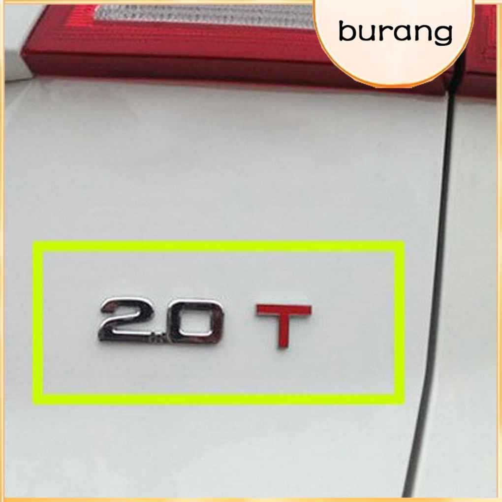 2/3/5 3D รถโลหะ Emissions สติกเกอร์ Turbo โลโก้ด้านหลัง Decal 1.8T 2.0T 2.4T 3.0 T
