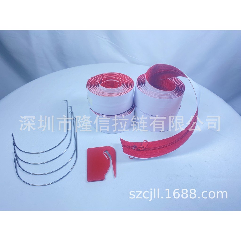 ,,,กาวซิปกว้างกาวซิป4ซม.ชุดซิปสีแดงแพ็คกาว,1.6 inx7ft4ซม.สไตล์4 C2XJ