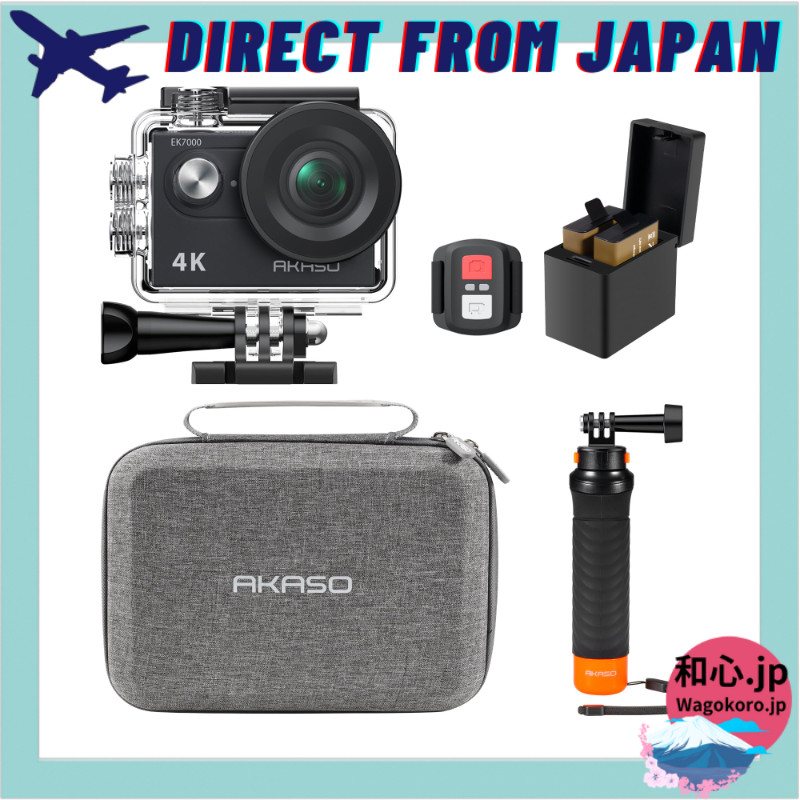 AKASO Action Camera EK7000 4K 30FPS 20MP Underwater Camera with WiFi, External Microphone, 40M Water