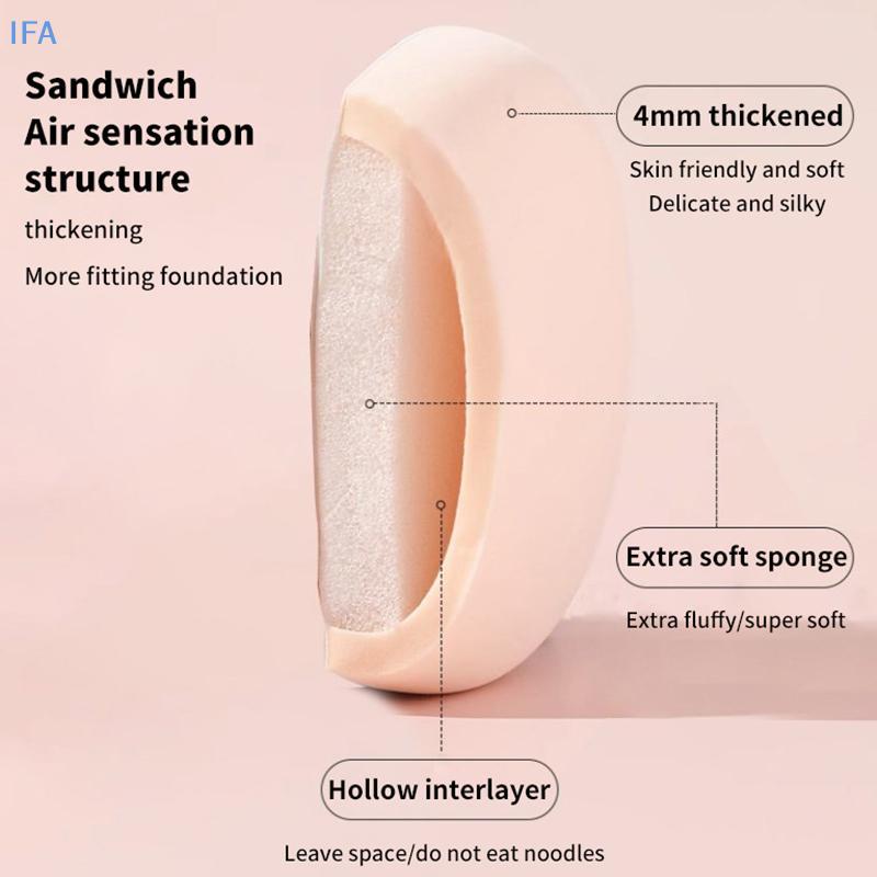 IFA Sanrio แต่งหน้าฟองน้ําพัฟ Hello Kitty แต่งหน้าคอนซีลเลอร์ Super Soft Elastic Cotton Face Base Ma