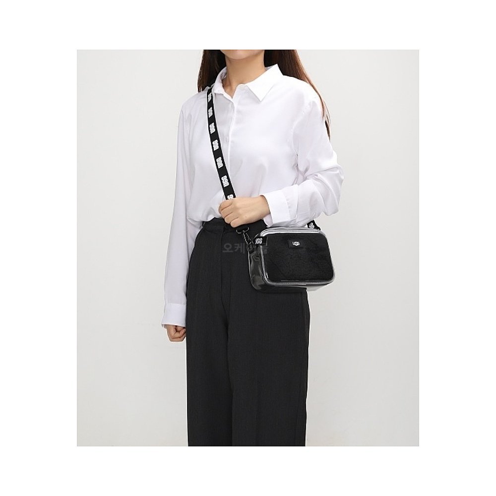 เกาหลีไดเร็กเมล์ Ugg กระเป๋าถือผู้ชายผู้หญิงสีดําเนื้อแฟชั่นลําลองความจุขนาดใหญ่รู้สึกนุ่มสบาย