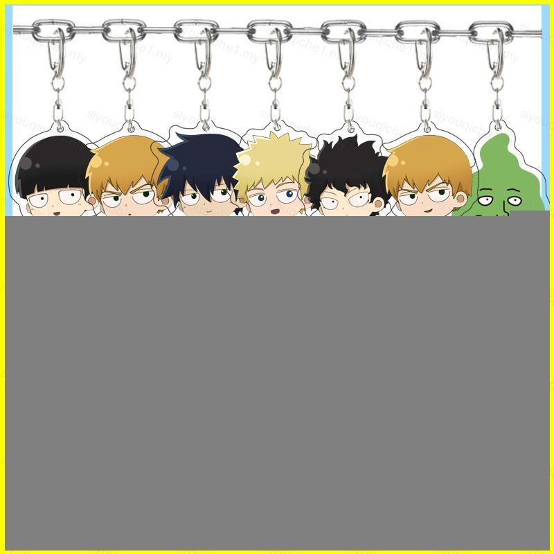 SY2 Mob Psycho 100 พวงกุญแจอะนิเมะพวงกุญแจอะคริลิคน่ารักกระเป๋าจี้การ์ตูน Kageyama Shigeo Ekubo พวงก