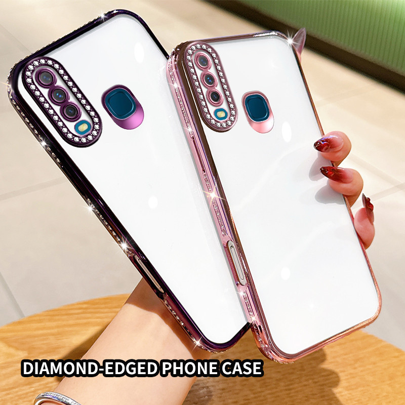 Vivo Y17(2019) Y12 Y15 U3X V1928A, V1928TU10 Y3S V1901A, V1901T เคสโทรศัพท์ป้องกันการตกแบบโปร่งใสพร้