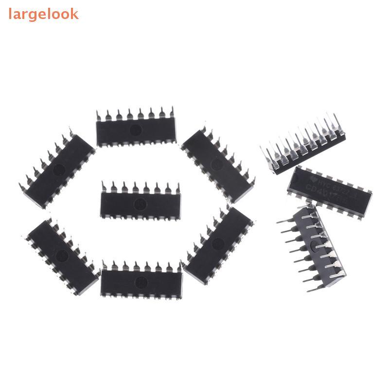 [largelook] 10 ชิ้น CD4017BE 4017 CD4017 Decade Counter Divider IC