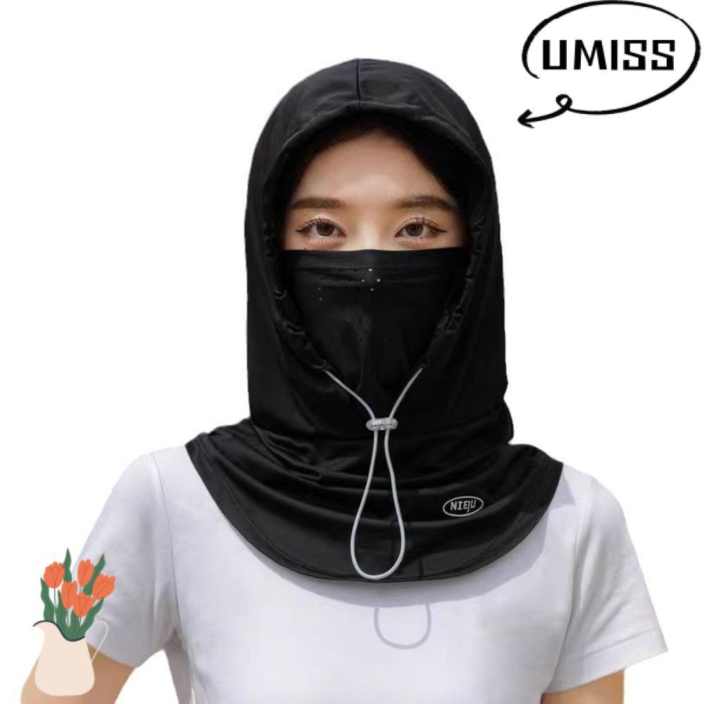 UMISTYDREAM Head Cap พร้อมผ้าคลุมไหล่ หมวกระบายอากาศ