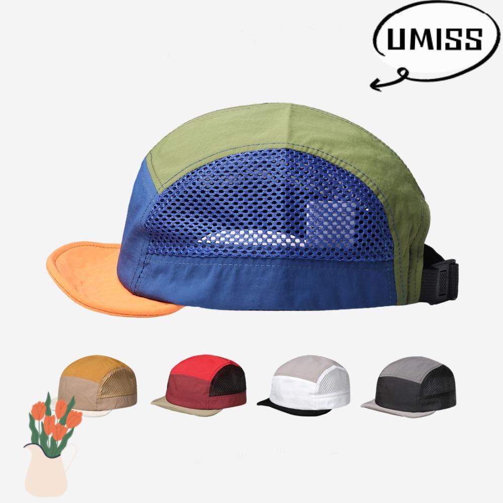 UMISTYDREAM หมวกเบสบอลตาข่าย,หมวกบังแดดแห้งเร็ว