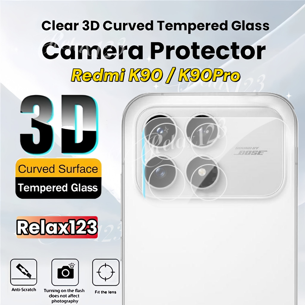 สําหรับRedmi K90 Pro Max 5G 2025 HD Clearกลับกล้องเลนส์สําหรับXiaomi Redmi K90 K90Pro K90ProMax Redm