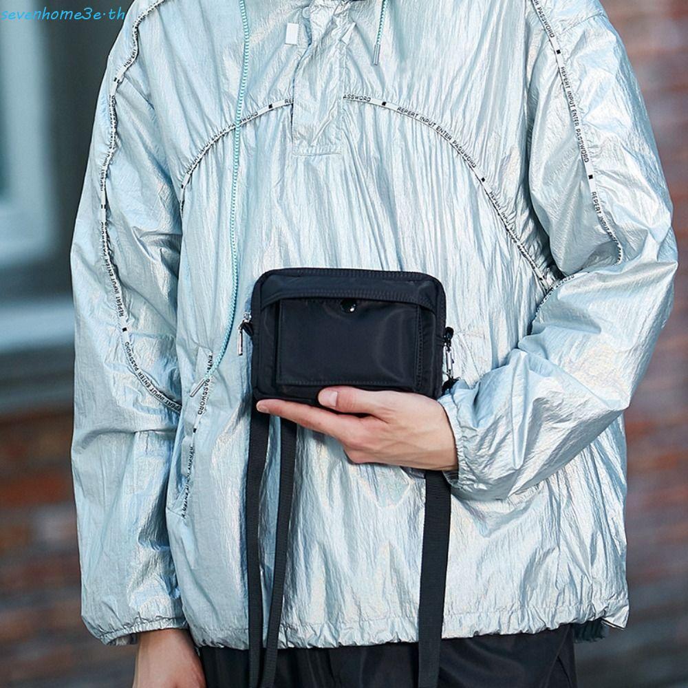 เซเว่นโฮม3จ ไนลอน ค โรสบอดี กระเป๋า,ความจุขนาดใหญ่กว้างสายผู้ชายกระเป๋ามือถือ,แฟชั่นสไตล์ญี่ปุ่นซิปมัลติฟังก์ชั่ที่เรียบง่ายกระเป๋าสะพายโรงเรี