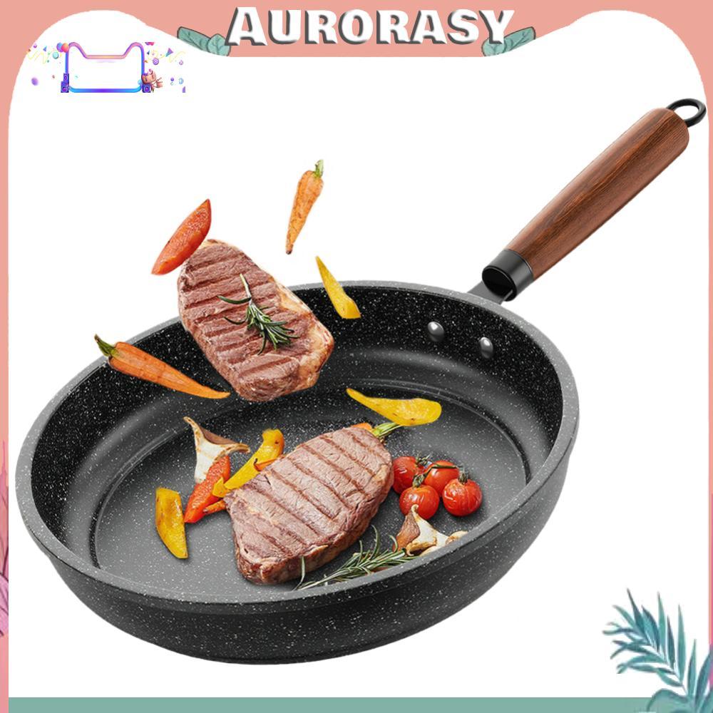 🚚พร้อมส่งจากไทย🚚32 ซม.กระทะ Nonstick Skillet ด้ามไม้ไข่เจียว Skillet Chef Pan