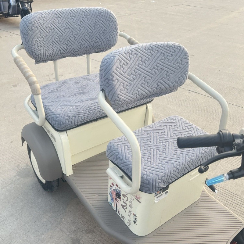 ผ้าคลุมเบาะมอเตอร์ไซค์ 4 ชิ้น Universal 3-Wheel Ebike Seat Cover Cushion | เหมาะกับรถสามล้อไฟฟ้า NWO